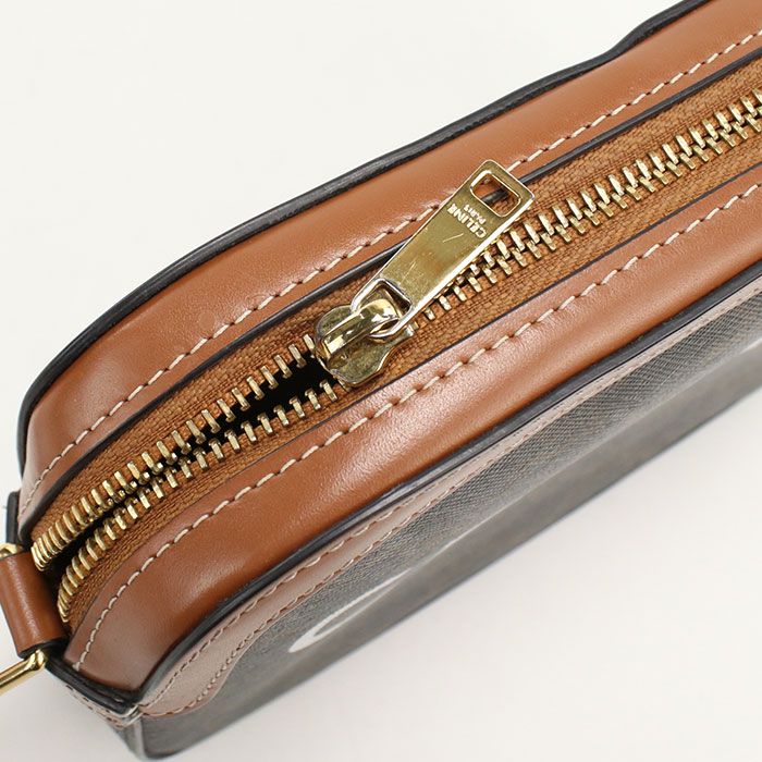 Celine Camera Bag Triomphe Canvas Crossbody Calf — view 4
