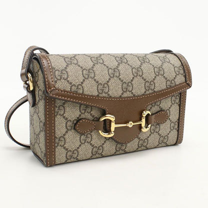 Gucci Mini Bag Horsebit Crossbody GG Supreme Leather