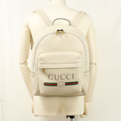 Gucci Backpack Logo Print Leather — view 7