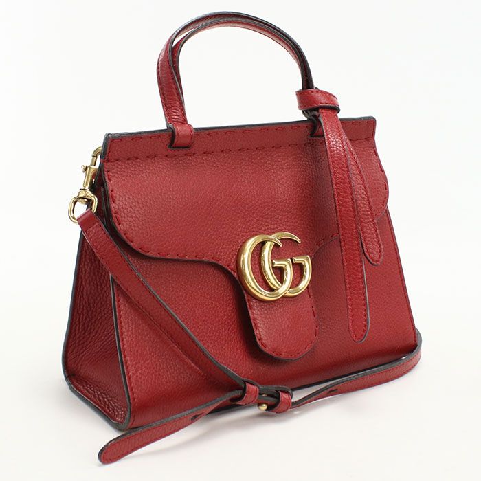 Gucci 2-Way GG Marmont Handbag Leather