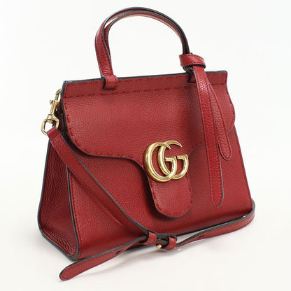 Gucci 2-Way GG Marmont Handbag Leather