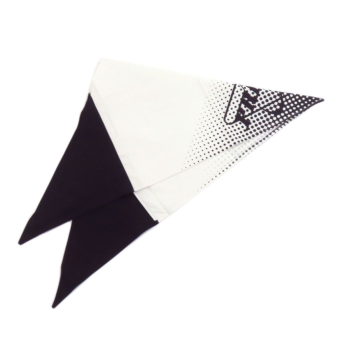 Prada Triangle Dot Scarf Cotton