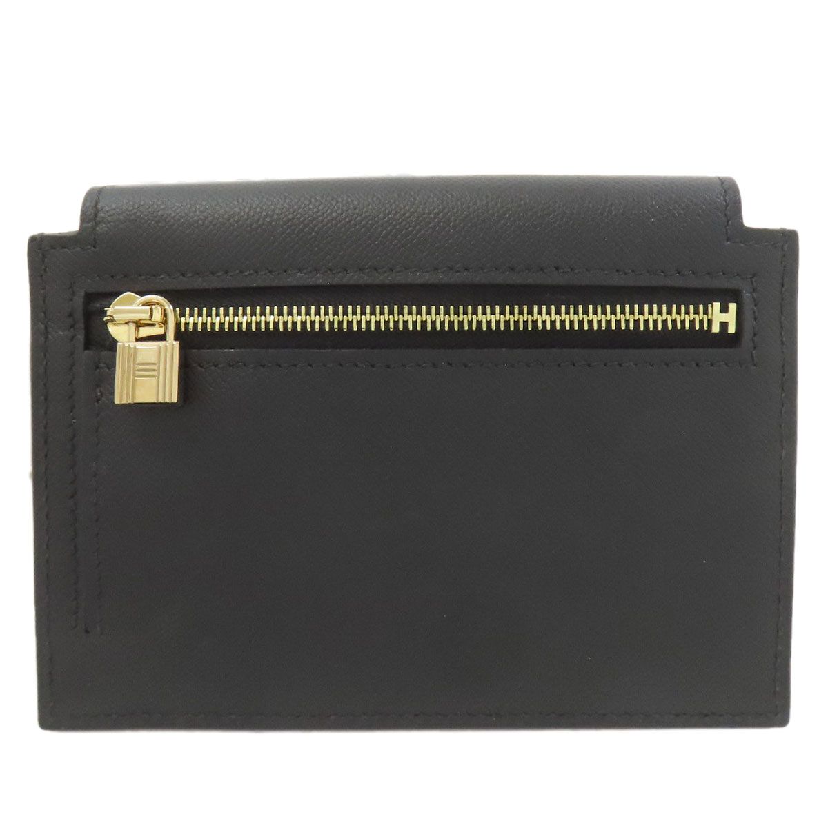Hermes Kelly Pocket Compact Gold Coin Case Epsom — view 2