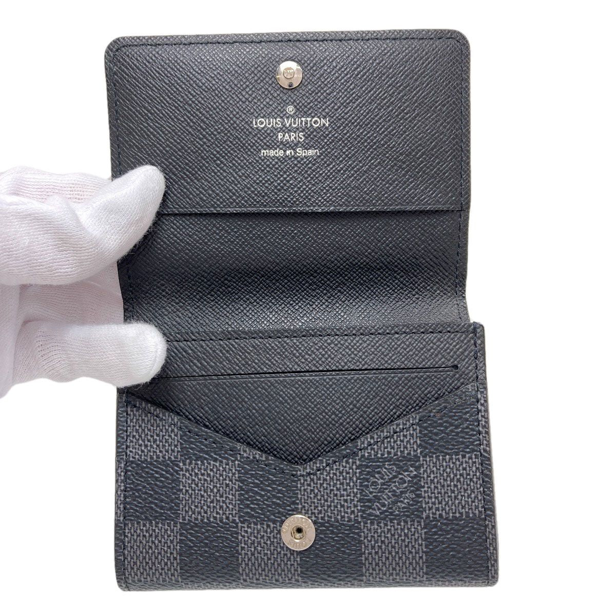 Louis Vuitton Business Card Holder Case Damier Canvas — view 4