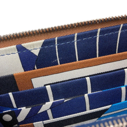 Hermes Azap Silk in Long Silver Wallet Epsom — view 9