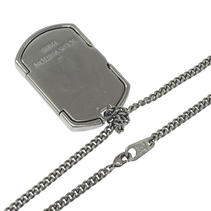 Louis Vuitton Collier Plaque Necklace Monogram Eclipse Metal — view 2