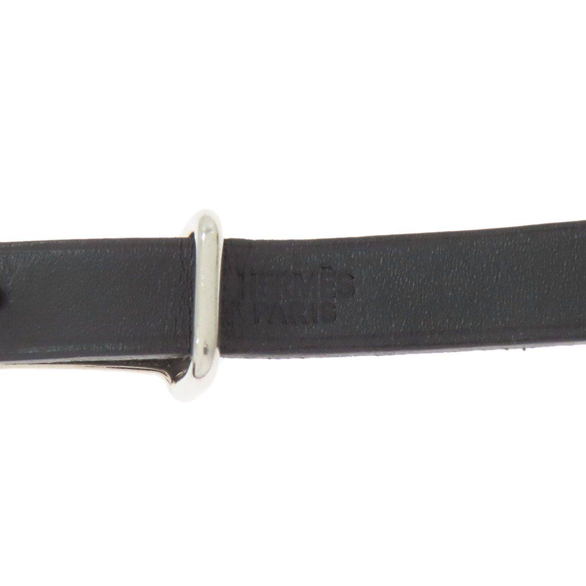 Hermes Hapi 2 Silver Bracelet Leather — view 4