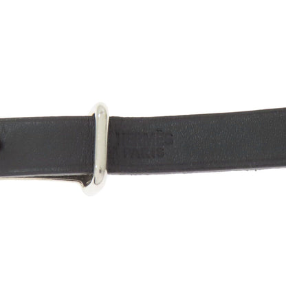 Hermes Hapi 2 Silver Bracelet Leather — view 4