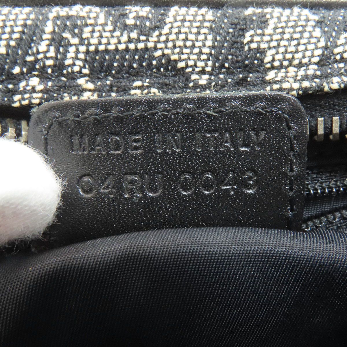 Dior Trotter Pattern Shoulder Bag Canvas — view 7