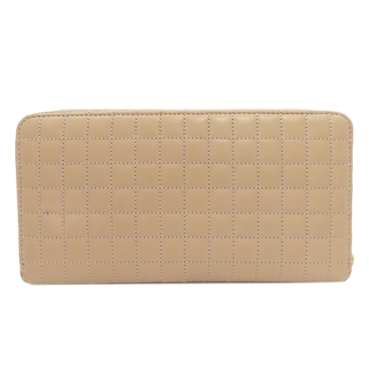 Celine Zip Around Quilted Wallet Leather — view 2