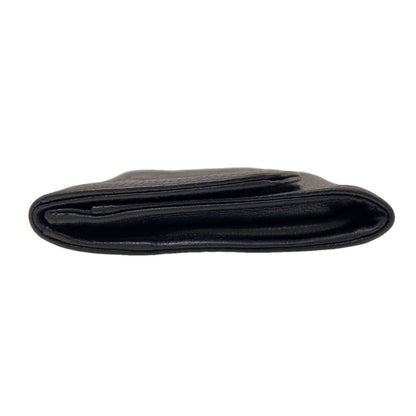 Chanel CC Logo Stitch Gold Coin Case Gray Calfskin — view 3