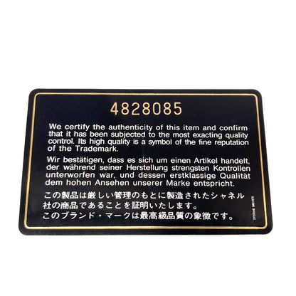 Chanel CC Logo Stitch Gold Coin Case Gray Calfskin — view 8