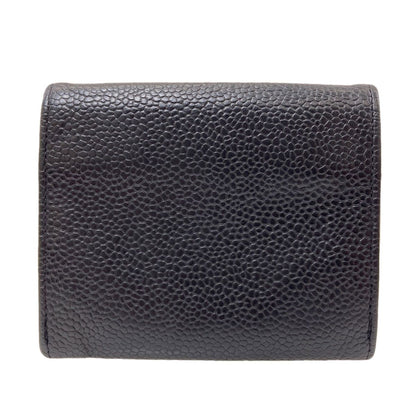 Chanel CC Logo Stitch Gold Coin Case Gray Calfskin — view 2