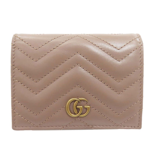 Gucci GG Marmont Double Bifold Wallet Leather