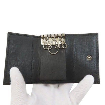 Gucci Interlocking Key Case Leather Key Holder — view 4