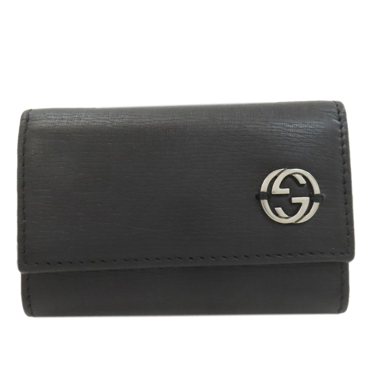 Gucci Interlocking Key Case Leather Key Holder