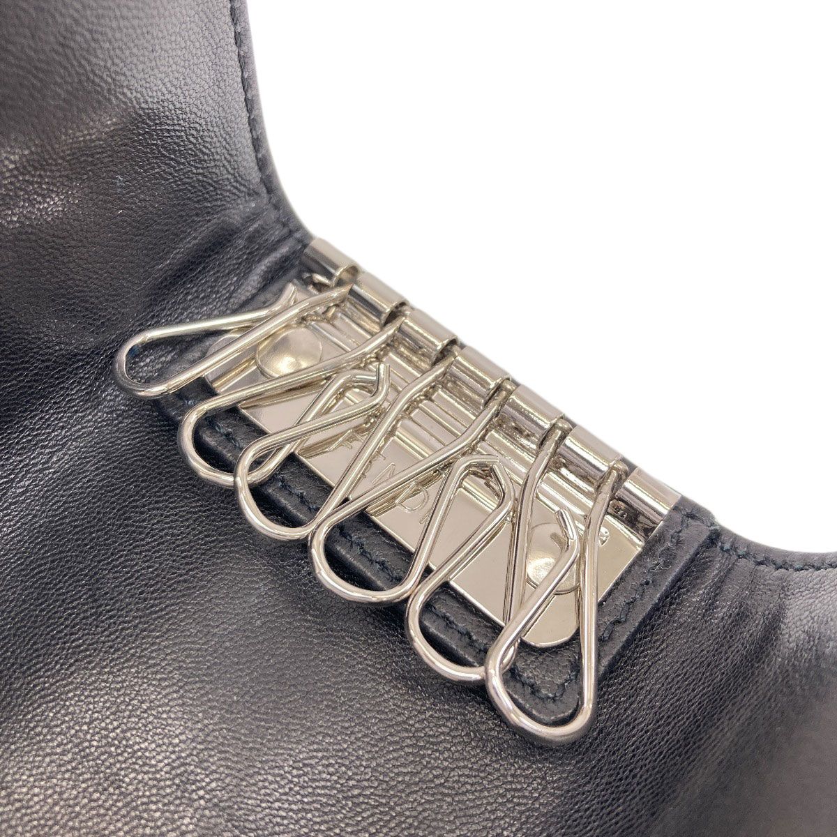 Fendi Logo Key Case Canvas Key Holder — view 5