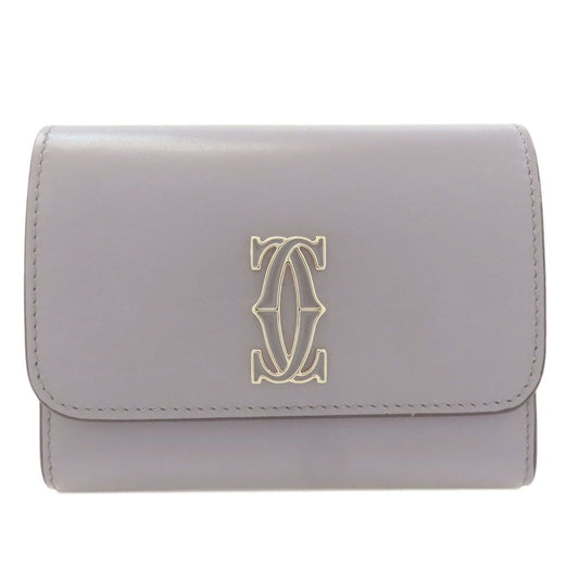 Cartier Double C de Cartier Compact Wallet Bifold Leather