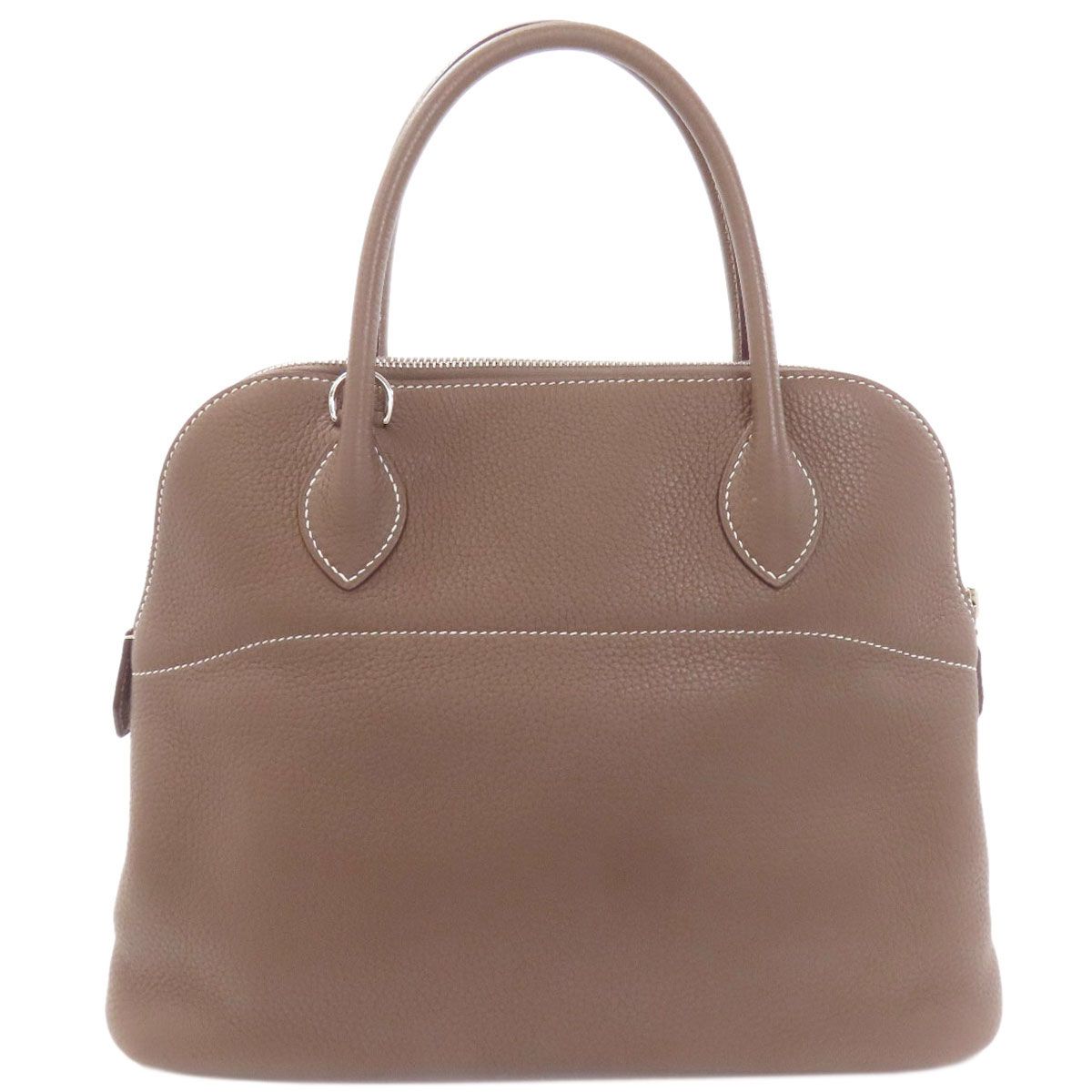 Hermes Bolide 31 Etoupe Silver Handbag Taurillon — view 2