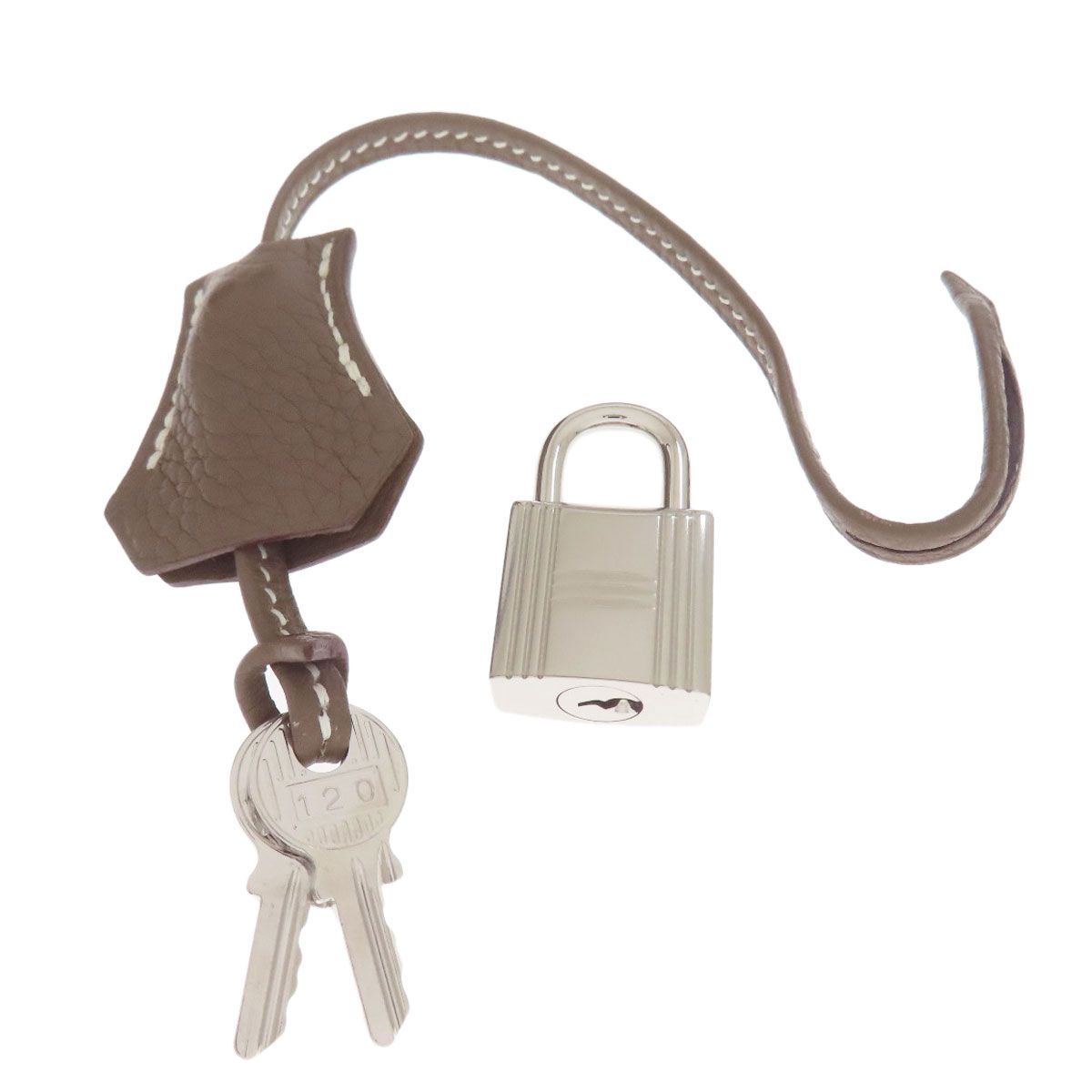 Hermes Bolide 31 Etoupe Silver Handbag Taurillon — view 7