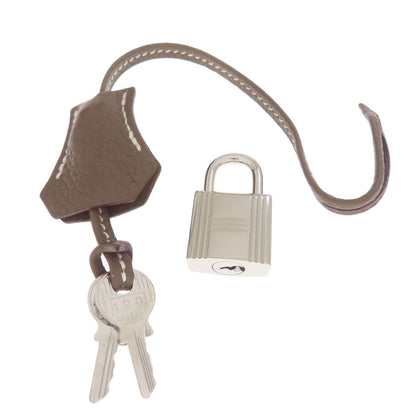 Hermes Bolide 31 Etoupe Silver Handbag Taurillon — view 7