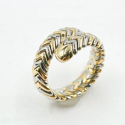 Bvlgari Serpenti White Gold Yellow Ring — view 3