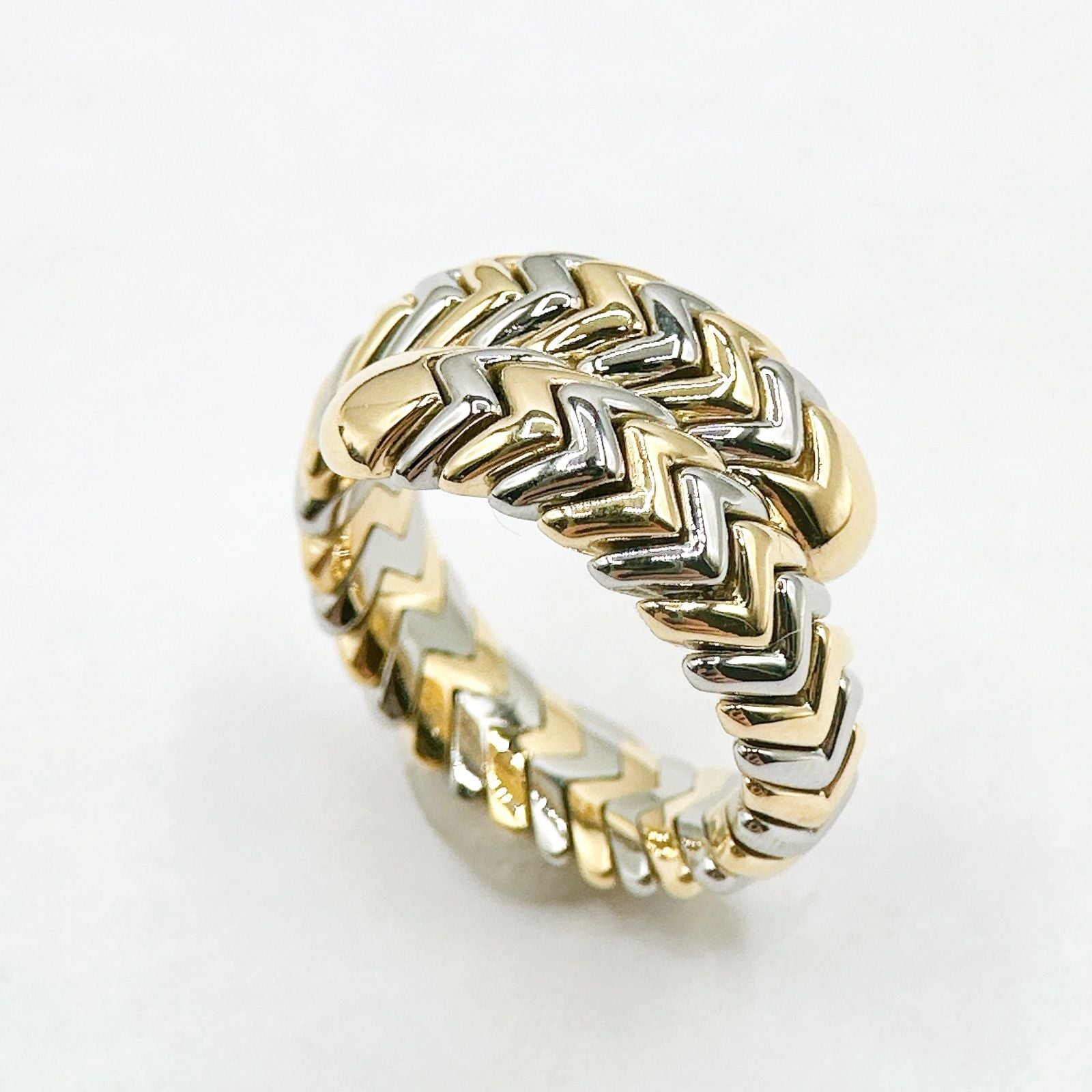 Bvlgari Serpenti White Gold Yellow Ring — view 2