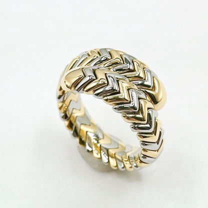 Bvlgari Serpenti White Gold Yellow Ring — view 2