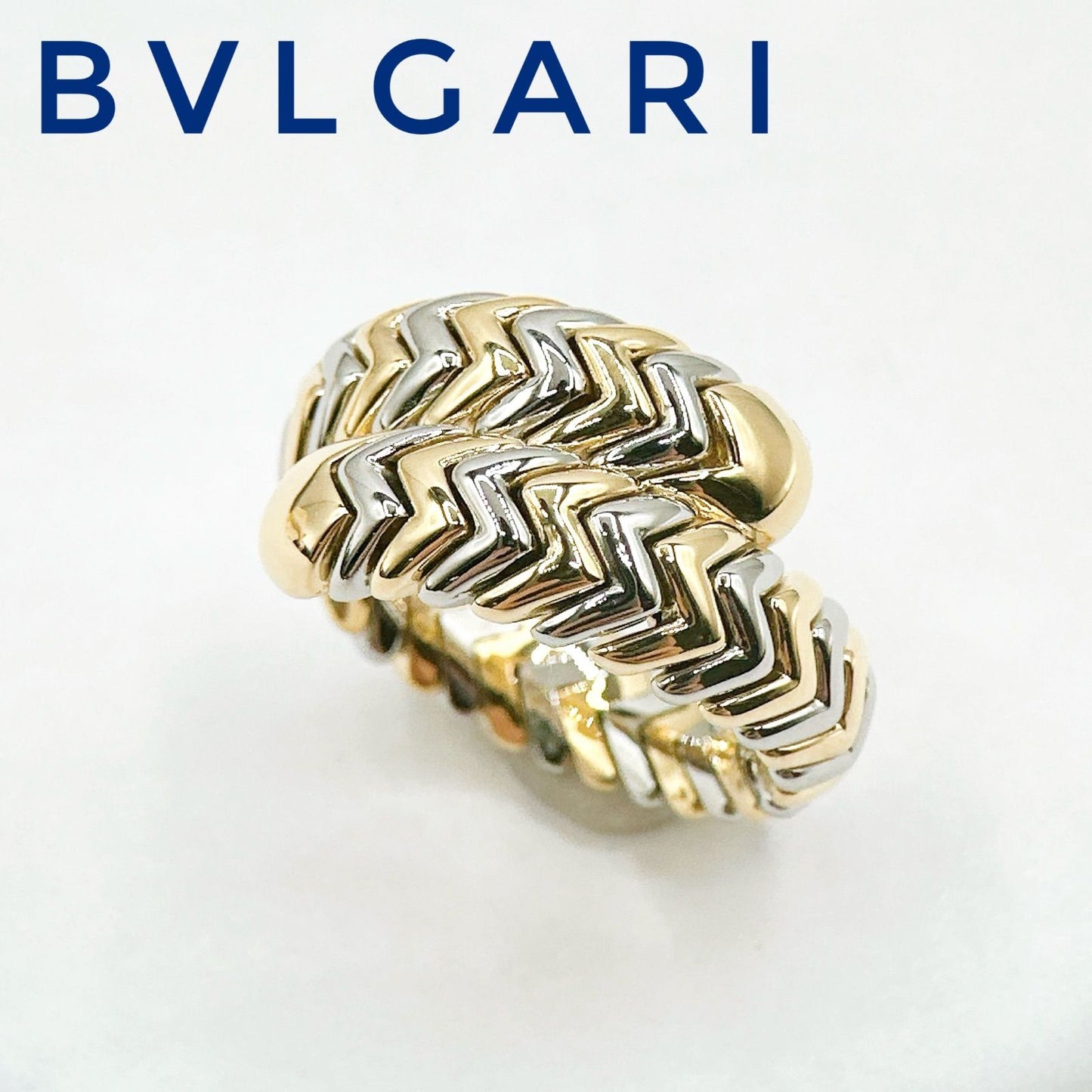 Bvlgari Serpenti White Gold Yellow Ring