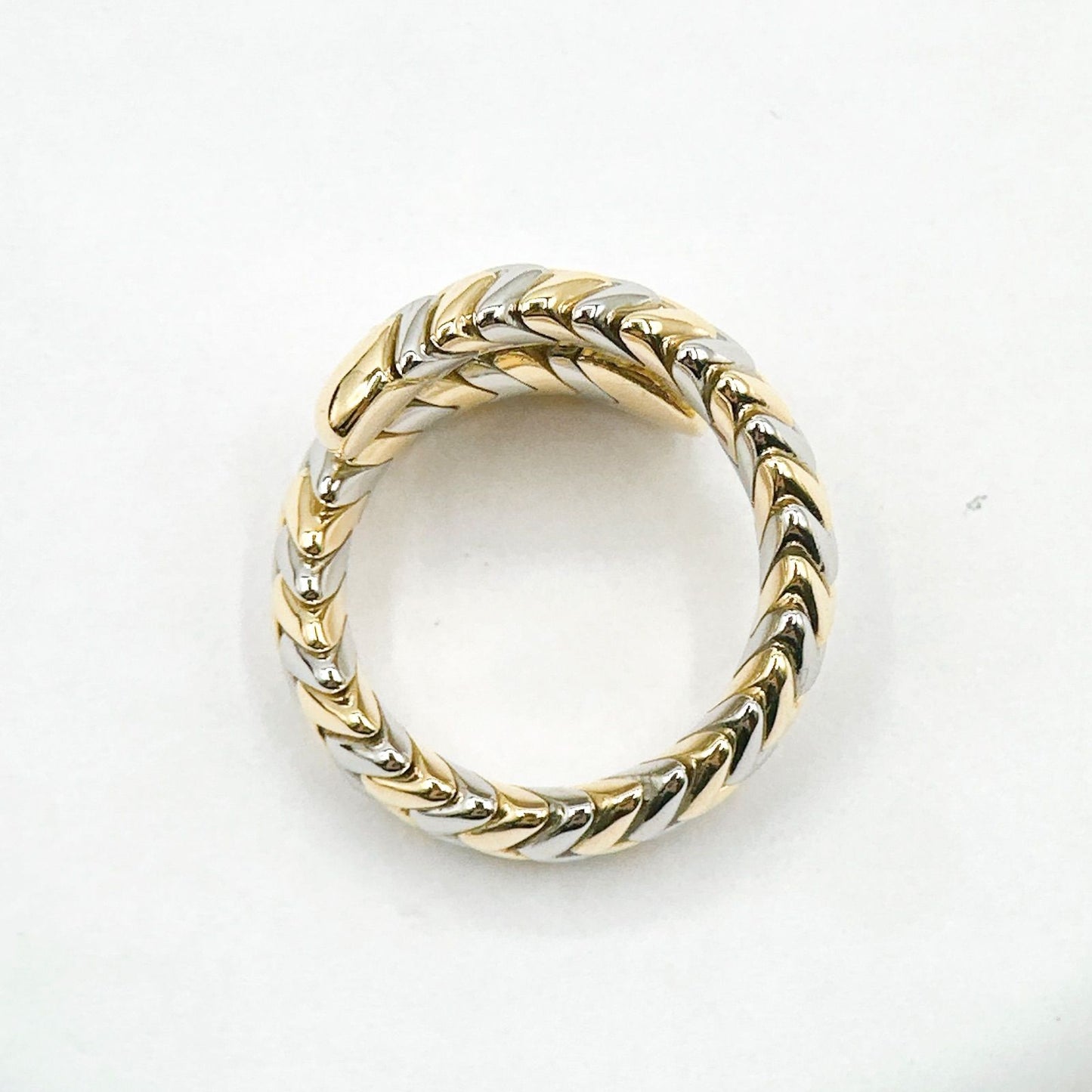 Bvlgari Serpenti White Gold Yellow Ring — view 6