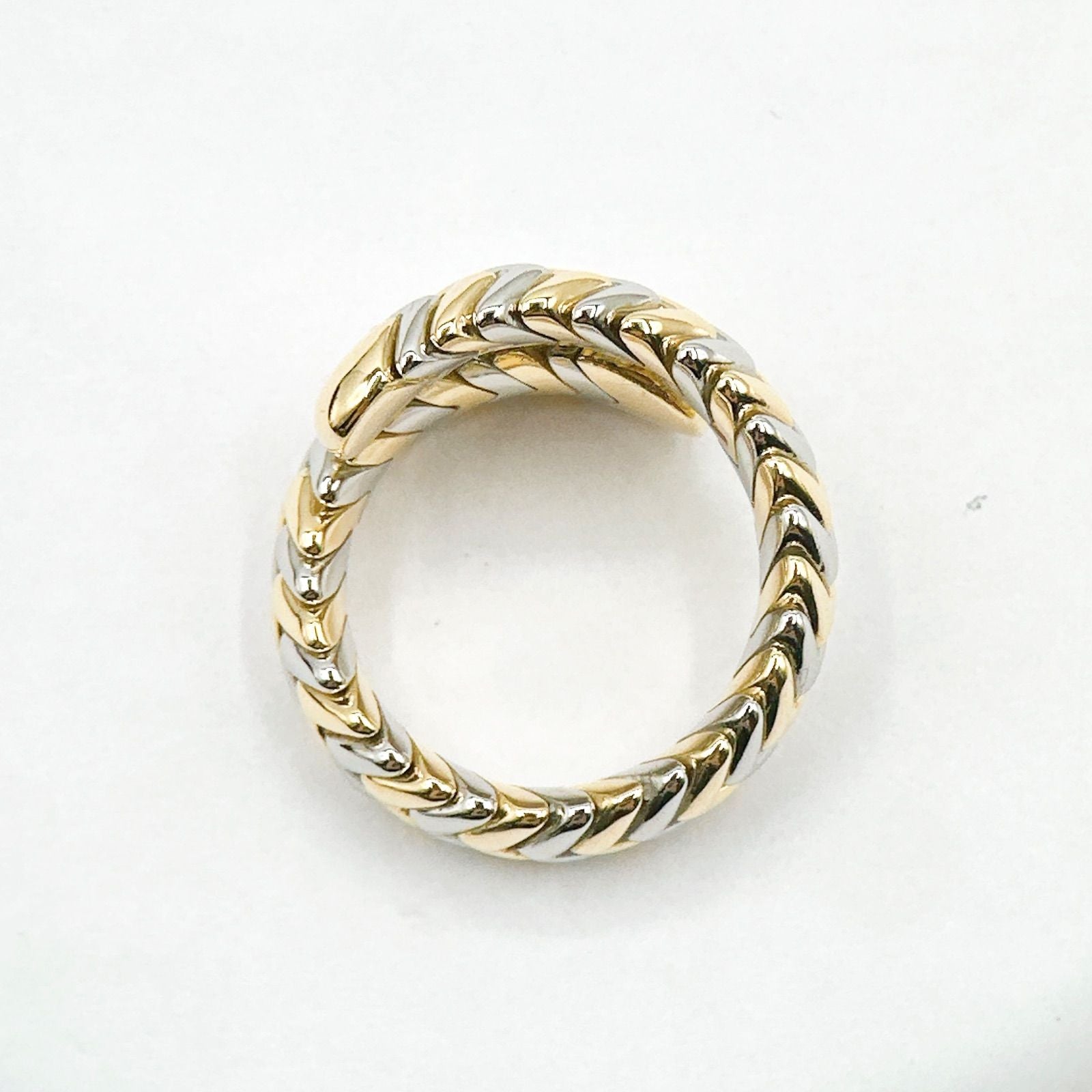Bvlgari Serpenti White Gold Yellow Ring — view 6