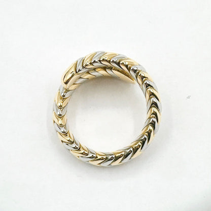 Bvlgari Serpenti White Gold Yellow Ring — view 6
