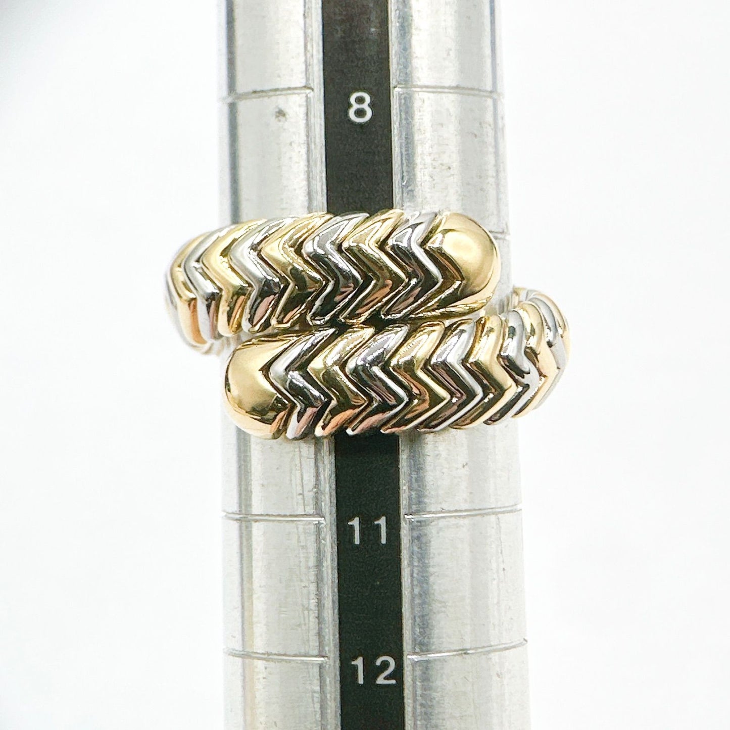 Bvlgari Serpenti White Gold Yellow Ring — view 7