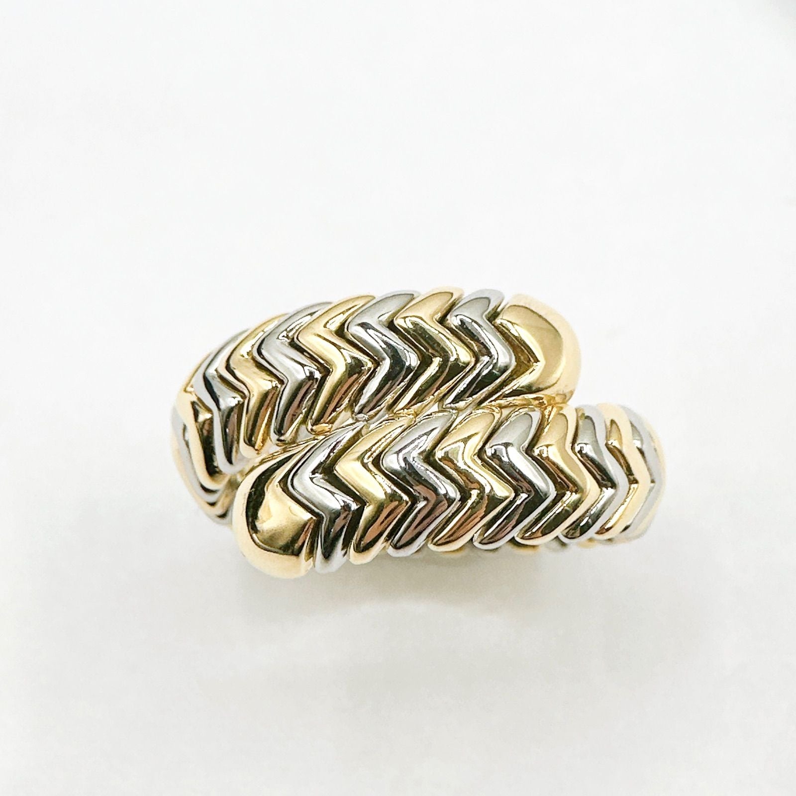 Bvlgari Serpenti White Gold Yellow Ring — view 4
