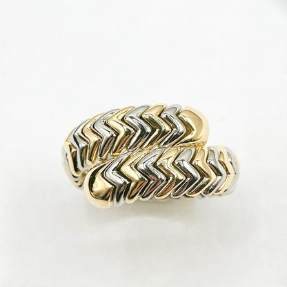 Bvlgari Serpenti White Gold Yellow Ring — view 4