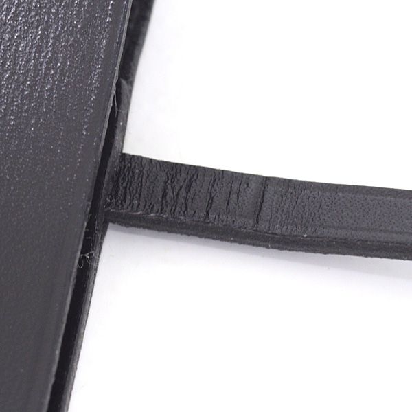 Hermes Leather Pen Case Black Calf Fountain Pen NIB Pen Wrap Belt Stationery — view 5