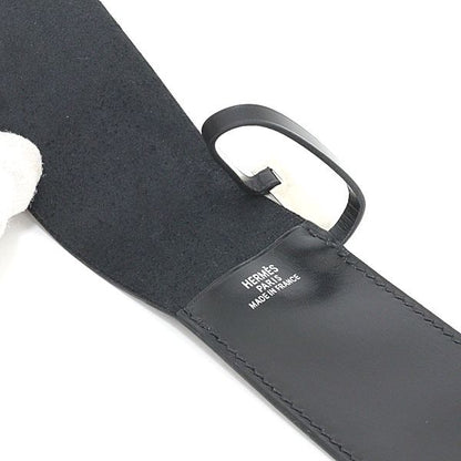 Hermes Leather Pen Case Black Calf Fountain Pen NIB Pen Wrap Belt Stationery — view 3