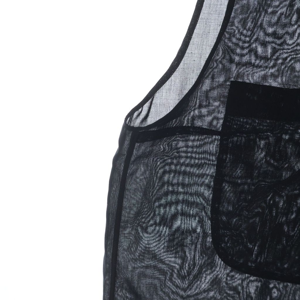 Chanel Sequin Sheer Sleeveless Blouse Black 38 — view 5