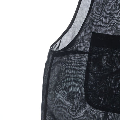 Chanel Sequin Sheer Sleeveless Blouse Black 38 — view 5