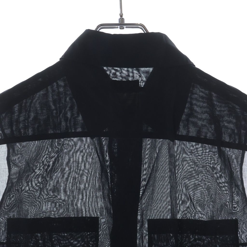 Chanel Sequin Sheer Sleeveless Blouse Black 38 — view 4