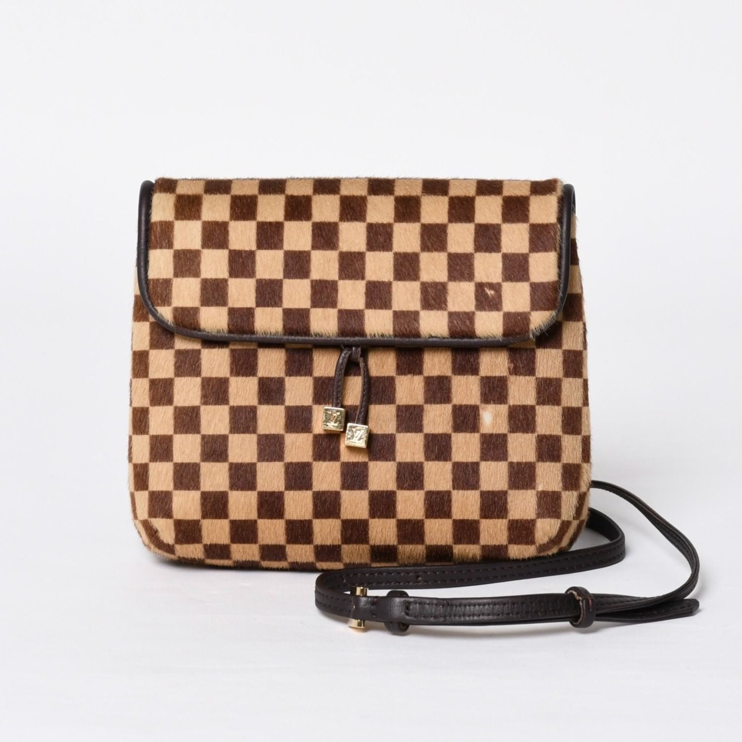 Louis Vuitton Damier Sauvage Gazelle Cross Calf Hair Brown Crossbody