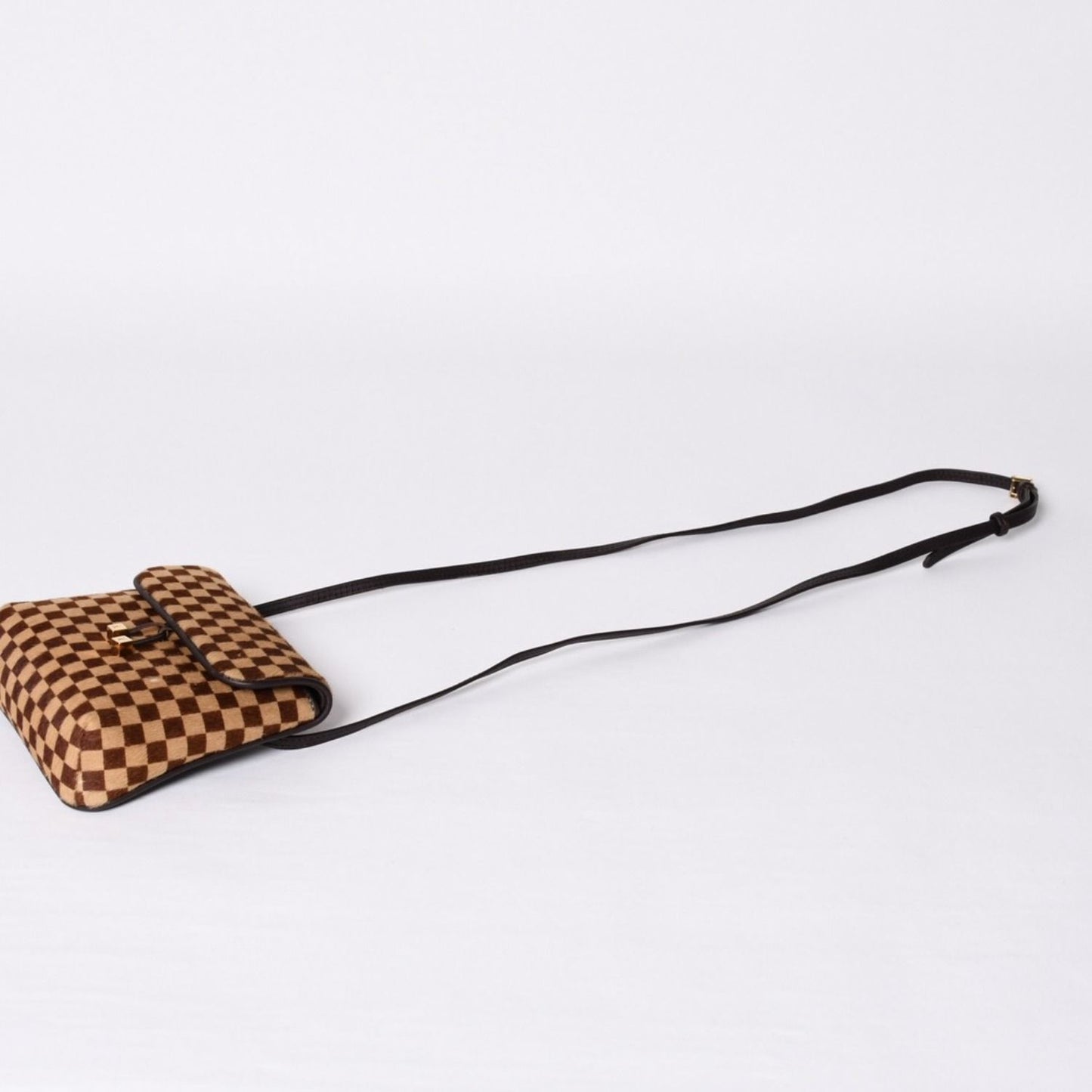 Louis Vuitton Damier Sauvage Gazelle Cross Calf Hair Brown Crossbody — view 4