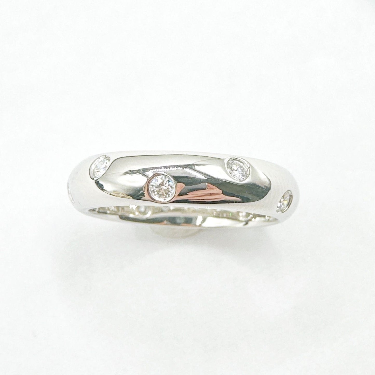 Tiffany & Co Dots Diamond Platinum Ring — view 3