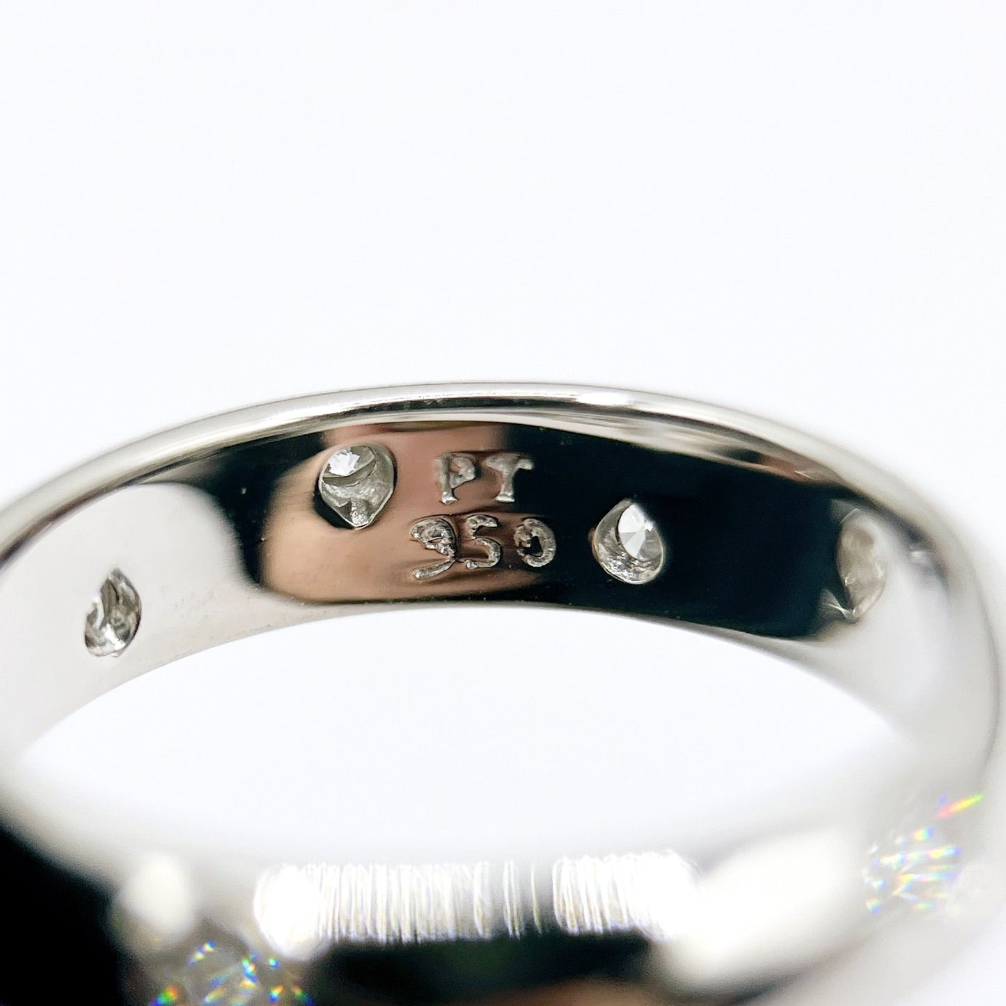 Tiffany & Co Dots Diamond Platinum Ring — view 4