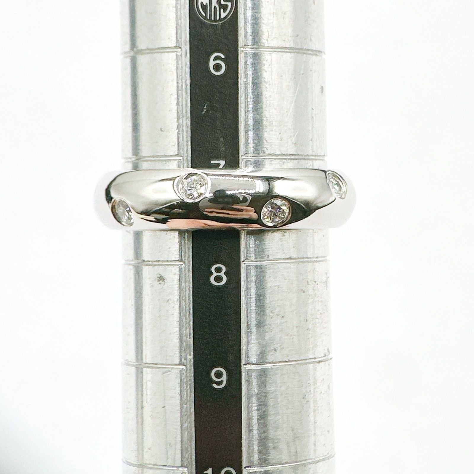 Tiffany & Co Dots Diamond Platinum Ring — view 7