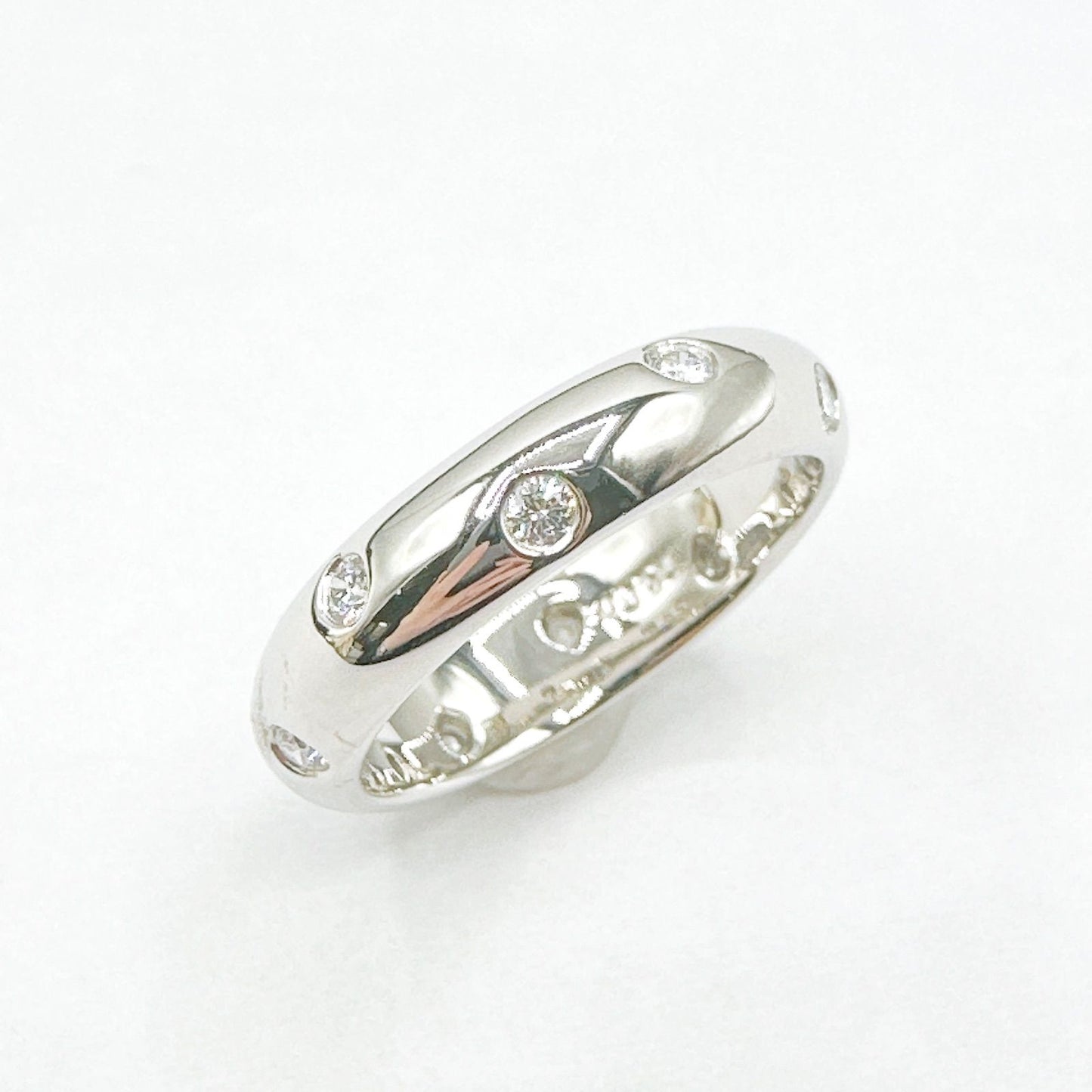 Tiffany & Co Dots Diamond Platinum Ring — view 2