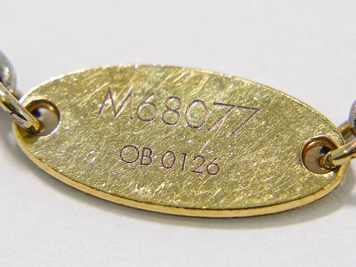 Louis Vuitton LV Bracelet Logo Mania Gold Plated Metal Silver — view 8