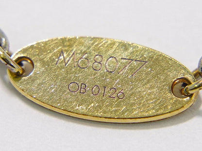 Louis Vuitton LV Bracelet Logo Mania Gold Plated Metal Silver — view 8