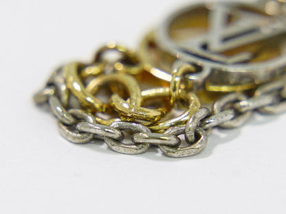 Louis Vuitton LV Bracelet Logo Mania Gold Plated Metal Silver — view 3