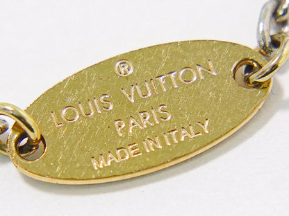 Louis Vuitton LV Bracelet Logo Mania Gold Plated Metal Silver — view 9